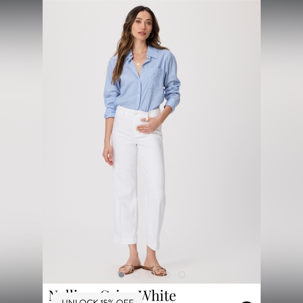 Paige Nellie White Jeans NEW
